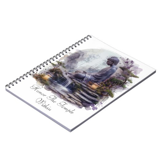 Temple Within Buddha Spiral Foto Notebook Notizblock (Linke Seite)