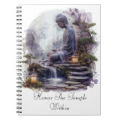 Temple Within Buddha Spiral Foto Notebook Notizblock (Vorderseite)