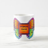 Templed Butterfly & Blume Design COFFEE TASSE (Mittel)