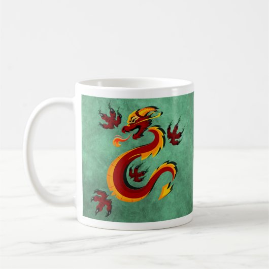 Templefortune Drache-Tasse Kaffeetasse (Links)