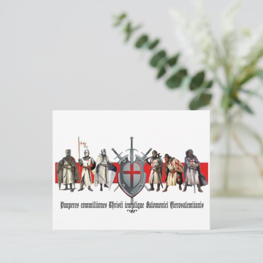 Templer-Brüder Postkarte einfach (Stehend Vorderseite)