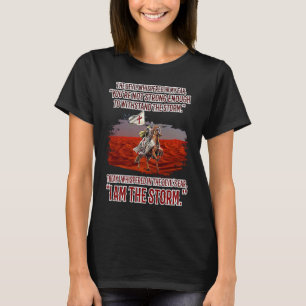 Templer-Distressed-Kreuz Ich bin der Sturm Cr T-Shirt