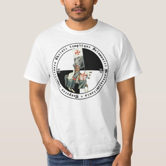 Templer Fahnenritter T-Shirt (Vorderseite)