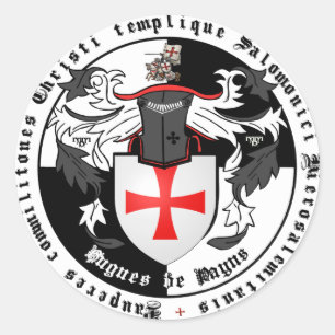 Templer Großmeister Hugues de Payns Aufkleber