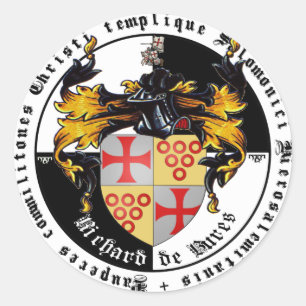 Templer Großmeister Richard de Bures Aufkleber