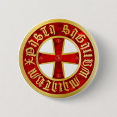 Templer Kreuz / Ritterkreuz / Crusaders Cross Button (Vorderseite)