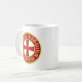 Templer Kreuz / Ritterkreuz / Crusaders Cross Kaffeetasse (Vorderseite Links)