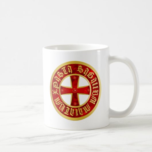 Templer Kreuz / Ritterkreuz / Crusaders Cross Kaffeetasse (Rechts)