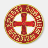 Templer Kreuz / Ritterkreuz / Crusaders Cross Magnet (Vorne)