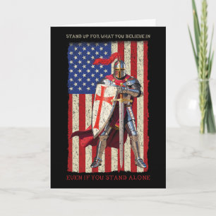 Templer Kreuzritter Mittelalter Amerikanische Flag Karte