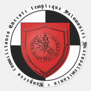 Templer Logo-Grafik Runder Aufkleber