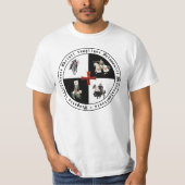 Templer mit rotem Tatzenkreuz T-Shirt (Vorderseite)