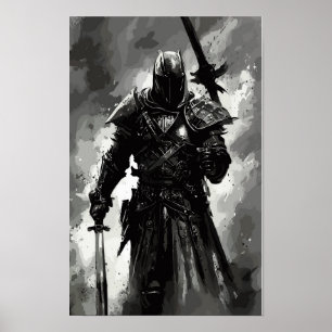 Templer-Ritter Der Kreuzfahrer / abstrakter Kriege Poster