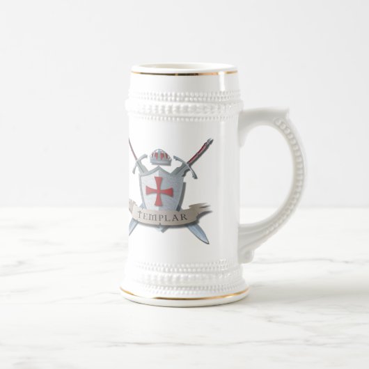 Templer Stein Bierglas (Rechts)