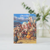 Templer vs. Sarazenen Postkarte (Stehend Vorderseite)