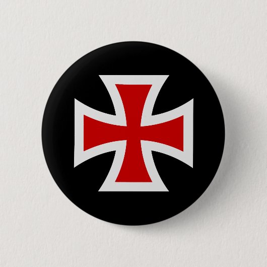 Templerkreuz Button (Vorderseite)