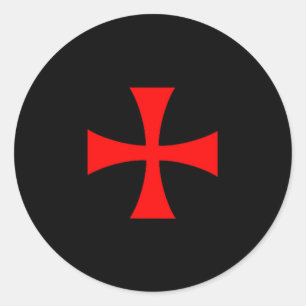 Templerkreuz Katholische Christliche Orden Die Runder Aufkleber