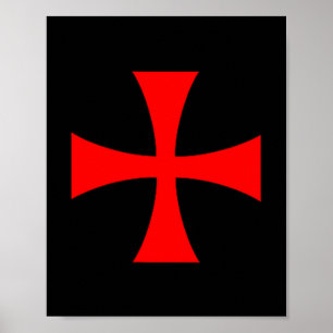 Templerkreuz Katholischer Christlicher Orden Der Poster