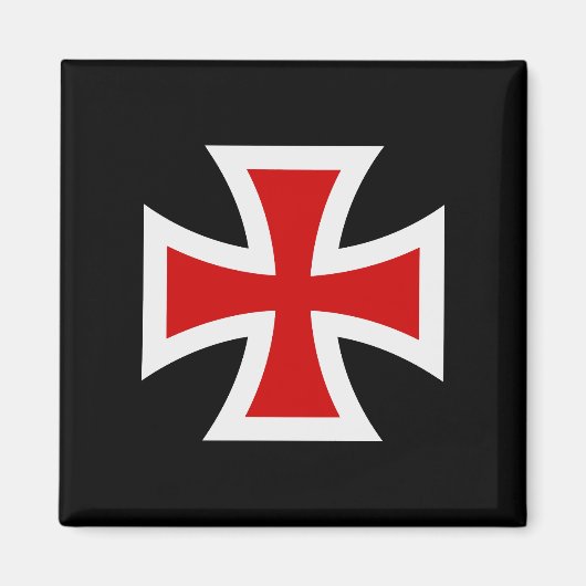 Templerkreuz Magnet (Vorne)