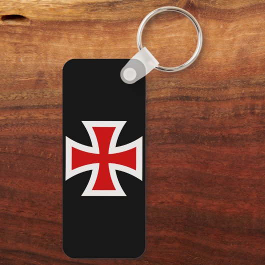 Templerkreuz Schlüsselanhänger (Rückseite)