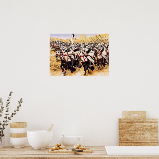 Templerreiterei Poster (Küche)