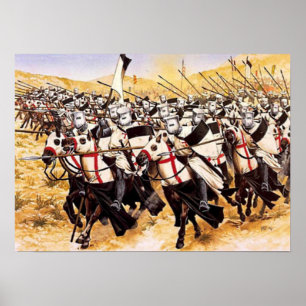 Templerreiterei Poster