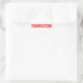 Templeton Briefmarke Runder Aufkleber (Tasche)