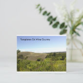 Templeton CA Weinland Postkarte (Stehend Vorderseite)