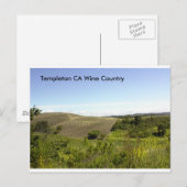 Templeton CA Weinland Postkarte (Vorne/Hinten)
