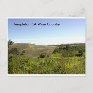 Templeton CA Weinland Postkarte