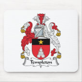 Templeton Familienwappen Mousepad (Vorne)
