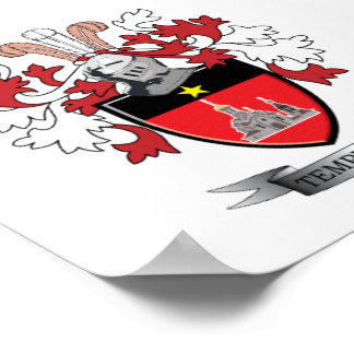 Templeton-Familienwappen-Wappen Poster
