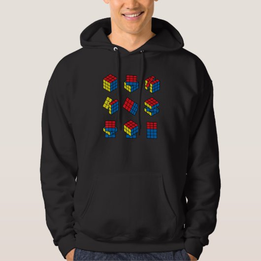 Tempo-Cubing Puzzle Cube Hoodie (Vorderseite)