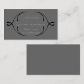 Tempo der Black Swirl Business Card Visitenkarte (Vorne/Hinten)