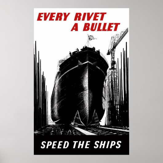 Tempo der Schiffe - jeder Rivet eine Kugel Poster (Vorne)
