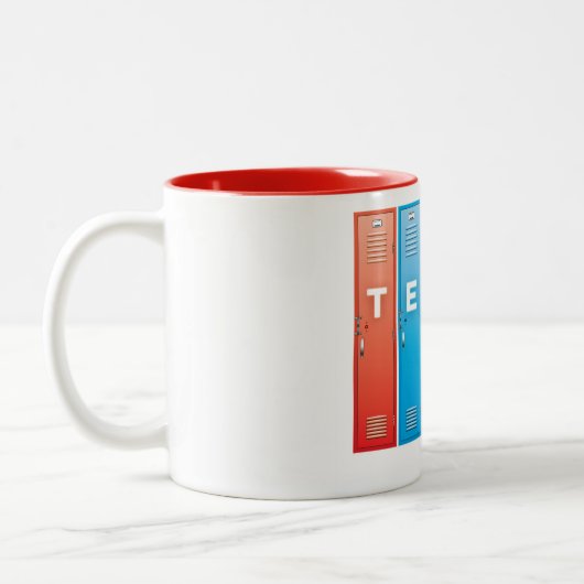 Tempo-Tasse Zweifarbige Tasse (Links)