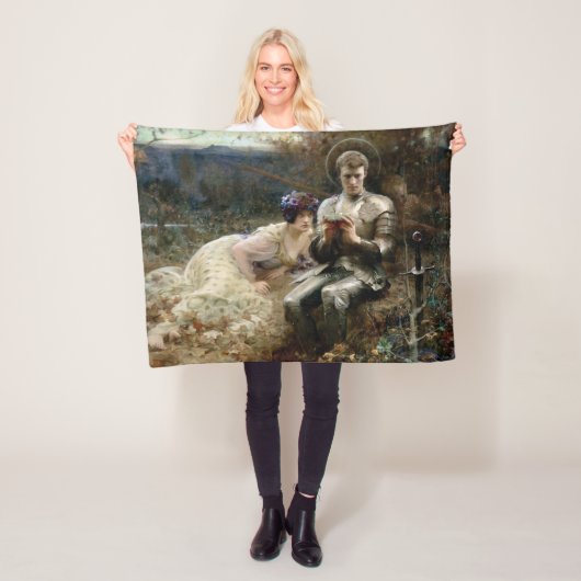 Tempo von Sir Percival (mittelalterlicher Ritter) Fleecedecke (Beispiel)