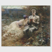 Tempo von Sir Percival (mittelalterlicher Ritter) Geschenkpapier (Flach)