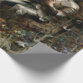 Tempo von Sir Percival (mittelalterlicher Ritter) Geschenkpapier (Ecke)