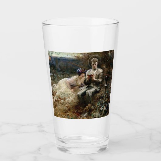 Tempo von Sir Percival (mittelalterlicher Ritter) Glas (Vorderseite)