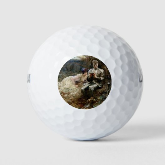 Tempo von Sir Percival (mittelalterlicher Ritter) Golfball (Vorderseite)