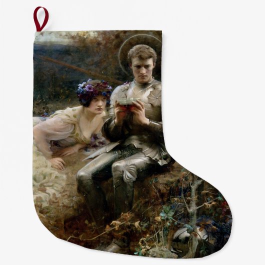 Tempo von Sir Percival (mittelalterlicher Ritter) Großer Weihnachtsstrumpf (Vorderseite)