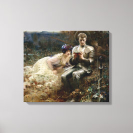 Tempo von Sir Percival (mittelalterlicher Ritter) Leinwanddruck