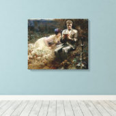 Tempo von Sir Percival (mittelalterlicher Ritter) Leinwanddruck (Insitu (Holzboden))