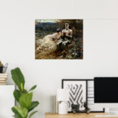 Tempo von Sir Percival (mittelalterlicher Ritter) Poster (Heimbüro)