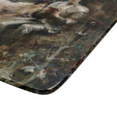 Tempo von Sir Percival (mittelalterlicher Ritter) Schneidebrett (Ecke)