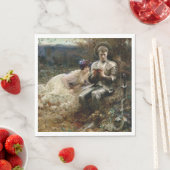 Tempo von Sir Percival (mittelalterlicher Ritter) Serviette (Beispiel)