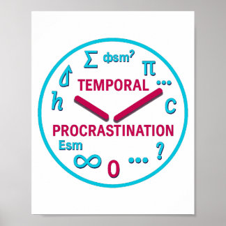 Temporale Verzögerung Physik Wall Art Print Poster