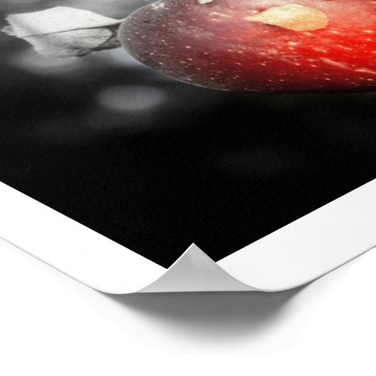 "Temptation" Apple Fotografie Print Poster (Ecke)