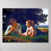 Temptation, Bouguereau Poster (Vorne)